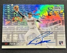 Pavin Smith 2021 Stadium Club Chrome Autographs card