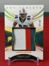 2025 Panini Immaculate Immaculate HOF Jerseys Jason Taylor #18 card