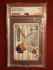 Mickey Mantle 1951 Bowman card