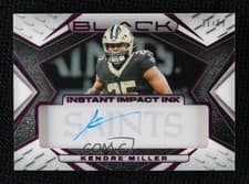 2025 Panini Black Instant Impact Ink Kendre Miller #6 card