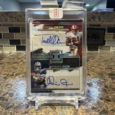 2024 Panini Impeccable Inkpeccable Duals Michael Irvin/Terrell Owens #1 card
