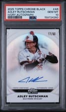 2025 Topps Chrome Black Ivory Autographs Adley Rutschman #IVA-AR card