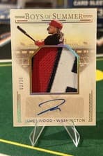 2024 Panini Boys of Summer Jumbo Prospect Material Signatures James Wood #JMS-JW card