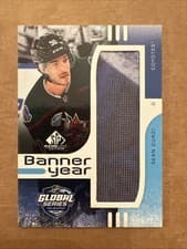 Sean Durzi 2024 SP Game Used Global Series Melbourne Banner Year Relic card
