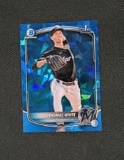 2025 Bowman Chrome Prospects Sapphire Thomas White #BCP-69
