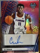 2025-26 Bowman University Best Greatness Awaits Autographs CJ Ingram #GA-CI card