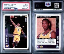 1996 Collector's Choice Lakers Team Set Kobe Bryant #LA2