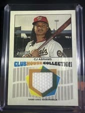 2026 Topps Heritage Clubhouse Collection Relics CJ Abrams #CCR-CA card