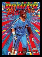 2025 Topps Chrome Power Players Kyle Schwarber #PP-15 card