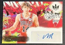 Matas Buzelis 2024-25 Panini Court Kings Fresh Paint Autographs card