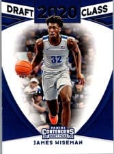 James Wiseman 2020 Panini Contenders Draft Picks Draft Class card