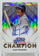 2025 Topps Chrome World Series Champion Autographs Alan Trammell #WSC-AT card