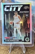 Victor Wembanyama 2023 Panini Hoops Premium Stock City Edition card
