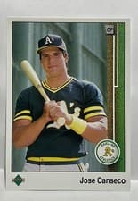 Jose Canseco 1989 Upper Deck card