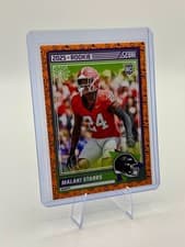 Malaki Starks 2025 Score-A-Treat Base Rookies Pumpkin card