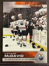 Connor McDavid 2019 Topps Now NHL Stickers card