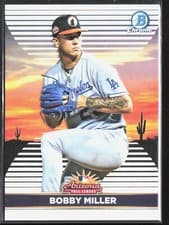 Bobby Miller 2022 Bowman Chrome 2021 AFL Fall Stars card