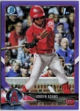 Jordyn Adams 2018 Bowman Draft card