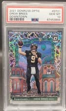 Drew Brees 2021 Panini Donruss Optic Downtown card