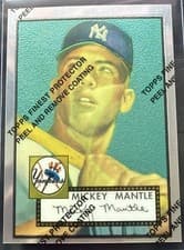 1996 Topps Mantle Finest 1952 Topps Reprint #2