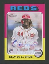2024 Topps Heritage Real One Autograph Elly De La Cruz #ROA-ED card