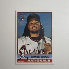 James Wood 2025 Topps Heritage card