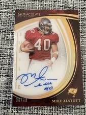 2025 Panini Immaculate Jubilee Signatures Mike Alstott #14 card