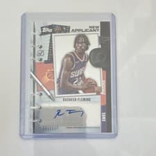 2025-26 Topps New Applicants Autographs Rasheer Fleming #NA-RF card