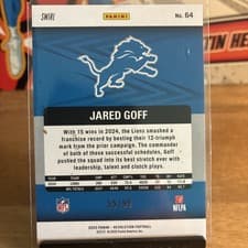 Jared Goff 2025 Panini Revolution card