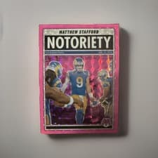 2025 Panini Mosaic Notoriety Matthew Stafford #7 card