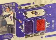 2024 Panini Absolute Tools of the Trade Double Justin Tucker #TOTD-JTR card