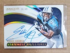 Eddie George 2024 Panini Immaculate Collection Statement Signatures card