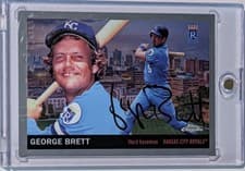 2025 Topps Chrome Platinum 1955 Topps City Variations George Brett #55CV-36 card