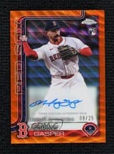2025 Topps Chrome Update Rookie Debut Autographs Mickey Gasper #CRDA-MG card