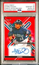 Ichiro 2021 Topps Finest Autographs card