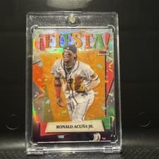 Ronald Acuña Jr. 2025 Finest Fiesta! card