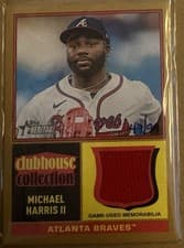 2025 Topps Heritage Clubhouse Collection Relics Michael Harris II #CCR-MH card
