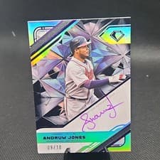 2025 Topps Diamond Icons White PolychromatINK Autographs Andruw Jones #WPA-AJO card