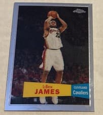 LeBron James 2008 Topps Chrome card