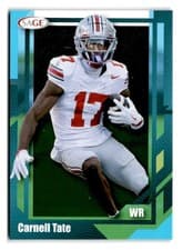 2026 SAGE Football Base Set Carnell Tate #154 card
