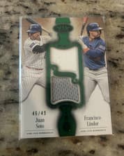 2026 Topps Tier One Dual Player Relics Juan Soto #DPR-SL card