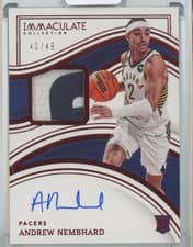 Andrew Nembhard 2022 Panini Immaculate card