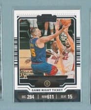 Nikola Jokic 2023 Panini Contenders Game Night Ticket card