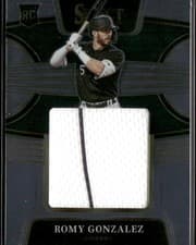 Romy Gonzalez 2022 Panini Select Rookie Jumbo Swatch card