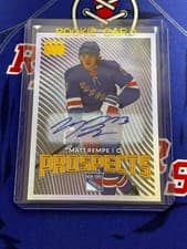 Matt Rempe 2024-25 Skybox Metal Universe Skybox Premium Prospects Auto card