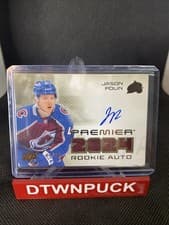 2024-25 Upper Deck Premier Premier Rookie Auto Jersey Jason Polin #PRA-JP card