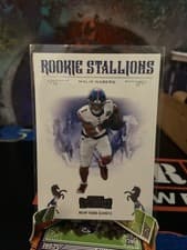 Malik Nabers 2024 Panini Contenders Rookie Stallions card