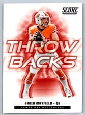 2025 Score Throwbacks Baker Mayfield #2 card