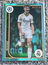 Nico Paz 2023 Topps Merlin UEFA card