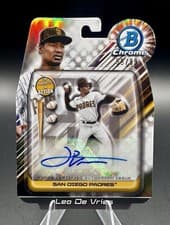 2024 Bowman Draft Bowman In Action Autographs Leo De Vries #BIA-LD card